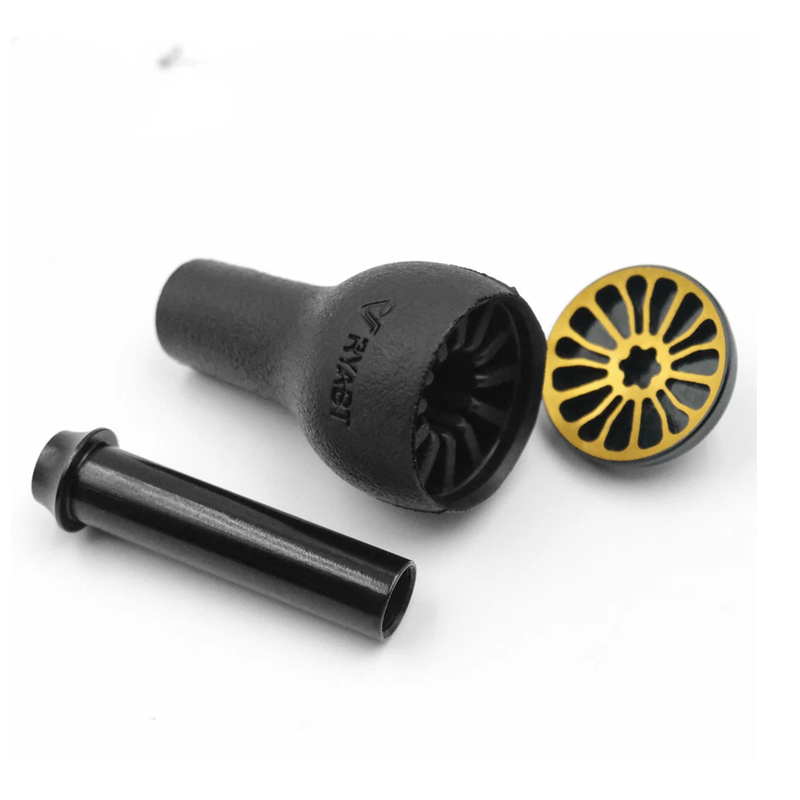 Shimano Reel Stradic - Kenop Hitam TPE 27mm Kompatibel untuk