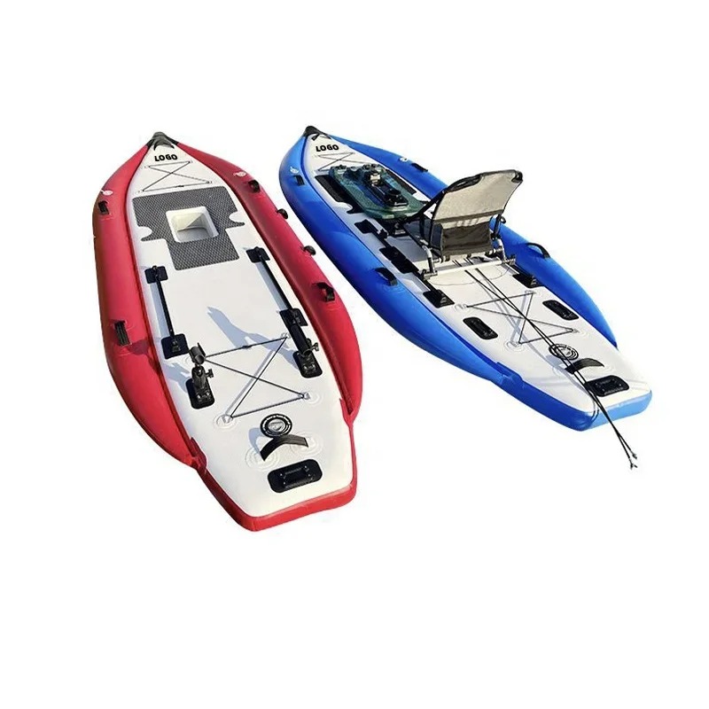 Fishing Boat Aluminum - Perahu Kano Tiup Kayak Pedal Tunggal