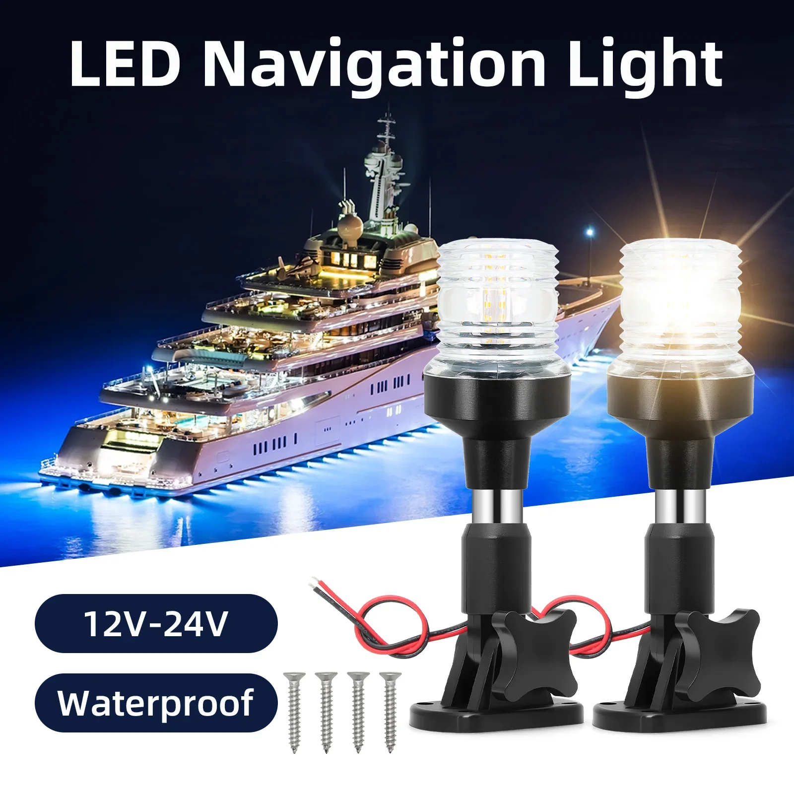 IKLAN 12-24V Lampu Navigasi 6  - Fishing Boat Paddle ulasan dan harga